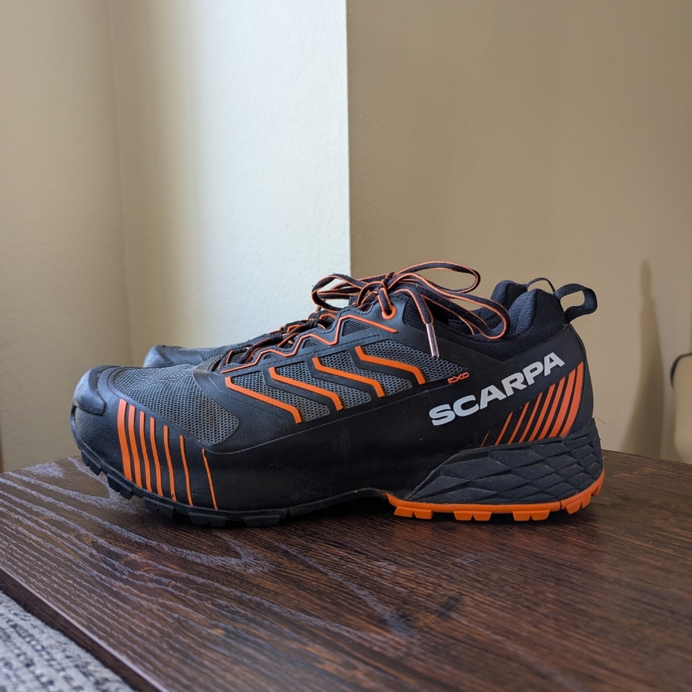 Scarpa Ribbelle Run XT Black Gray Orange Hiking Mountain Trail Shoes